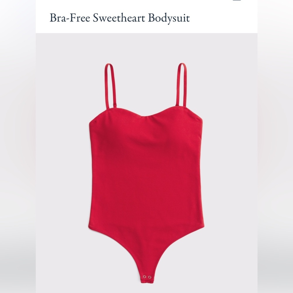 NWT Abercrombie & Fitch sweetheart bra-free bodysuit
